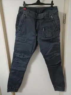 タグ付き ドルチェアンドガッバーナ カーゴパンツ ネイビー ダメージ