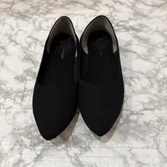 ウォッシャブルニットフラットシューズ