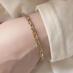 ★再入荷★ 新品　ステンレス デザインチェーン　ブレスレットのサムネイル