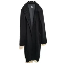 ZARA ザラ チェスターコート ロングコート ブラック オープンフロント M