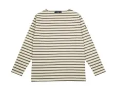 SAINT JAMES ボーダー 生成り/カフェオレブラウン サイズT1