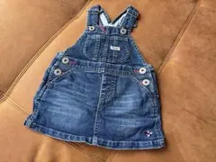 DOUBLE.B ジャンバースカート ミキハウス ベビースカート デニムスカート