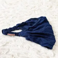 日本製　KAPITAL キャピタル ストライプヘアバンド　インディゴのサムネイル