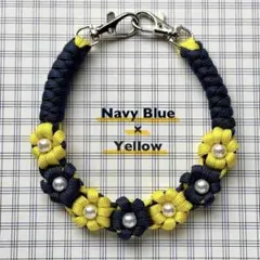 パラコード　ハンドストラップ　スマホストラップ　ハンドメイド　フラワー　1