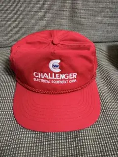 デッドストック キャップ CHALLENGER レッド帽子