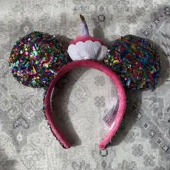 香港ディズニーカチューシャ　お誕生日カチューシャ