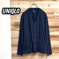 【美品】UNIQLO エアリズムUVカットカーディガン（長袖）L 黒 ブラック