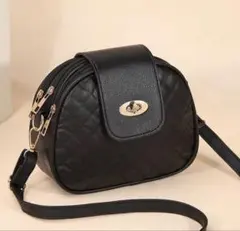 【高見え】キルティング風 2WAY ミニショルダーバッグ ブラック値下げ可能