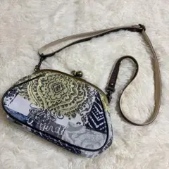 SOAR SOLe ソアソウル ゴブラン織 花柄 ショルダーバッグ グレー 茶 