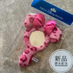 ディズニー　レオパード　ミラー　ヒョウ柄　豹柄　ピンク　ミニー　アニマル