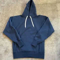 フォーティーンセブン 47 無地　ネイビー スウェット パーカー プルオーバー