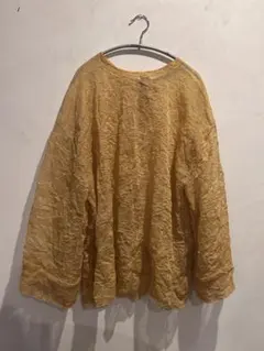 ZARA しわ加工スケスケトップス