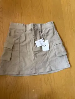 GRL ベージュ ミニスカート Mサイズ