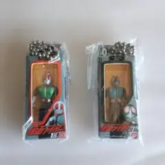 仮面ライダーソフビパッケージチャーム　仮面ライダー１号と旧１号のセット
