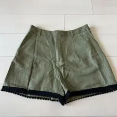 ZARA リネン　ショートパンツ　M