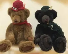 アンティーククマのぬいぐるみ2体セット