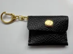 レザークラフト　キーホルダー付きミニコインケース