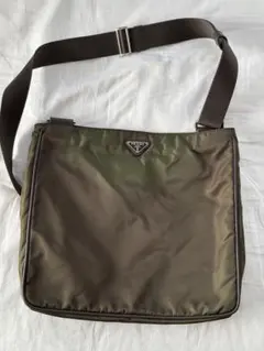 PRADA プラダ ショルダーバッグ ナイロン ブラウン 2回のみ使用 変色あり