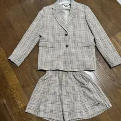 チェック柄セットアップ　子供Sサイズ