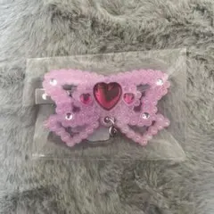 サンリオ キティ ピンクオーロラ シークレットヘアクリップ ギャルネコ ヒョウ柄