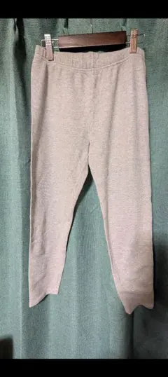 ユニクロ ワッフルレギンス Lサイズ グレー