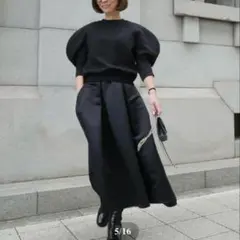 新品未使用♡HEVE♡ Satin Dress Tuck SK sax 36 - メルカリ