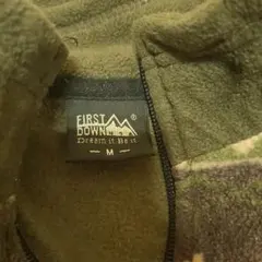 FIRST DOWN カモフラージュ柄 フリースジャケット M