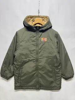 ミキハウス mikihouse リバーシブル 中綿 ブルゾン ワッペン フード