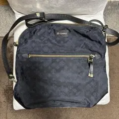 ラシット　ナイロン製 黒ネイビー　ショルダーバッグ　2way