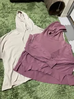 【まとめ売り】フード付きパーカー 2着セット