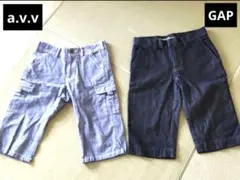 GapKids1969 avv デニムハーフパンツ 130 2枚セットまとめ売り