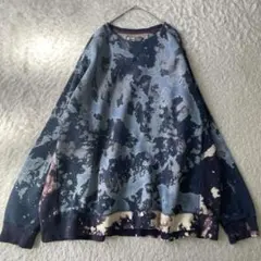 古着　ラッセルアスレティック　プレミアムフリース　3XL タイダイ　切り替え