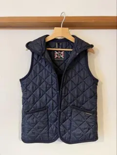 LAVENHAM ネイビー キルティングベスト