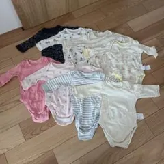【お買い得！！】ユニクロ　長袖ロンパース肌着８枚セット