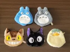 トトロ・ネコバス・ジジ・オオトリサマ フェイス ポーチセット