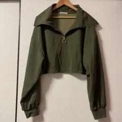 ハーフジップ スウェット