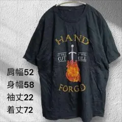 t*m様 海外古着 Tシャツ ブラック フロントプリント