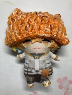 猫耳ニット帽子　にじパペット　オレンジ担当