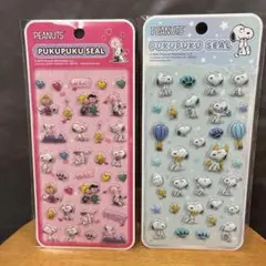 スヌーピー PEANUTS PUKUPUKU SEAL 2枚セット 新品 未使用
