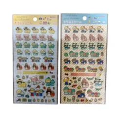 mizutama×サンリオキャラクターズ　キラふちシール サンスター文具