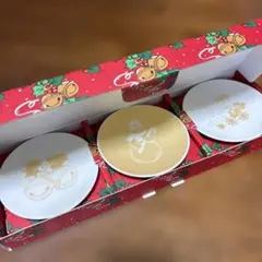 【未使用】Coach クリスマスモチーフ皿 3枚セット