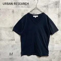 URBAN RESEARCH【M】Tシャツ 半袖 ブラック Vネック シンプル