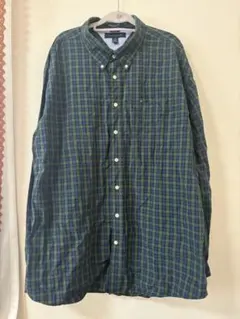 TOMMY HILFIGER チェック柄 長袖シャツ XXL