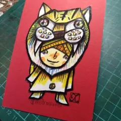 ザビちゃん】【原画肉筆】招き猫2026 - メルカリ