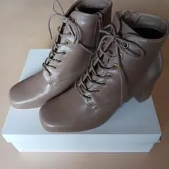 未使用　レピピ　ショートブーツ　L　モカ