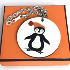 美品 HERMES エルメス キーホルダー チャーム クローバー ラッキー