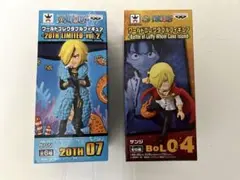 ワンピースワールドコレクダブルフィギュア　サンジセット