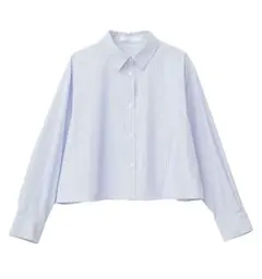 AMERICAN HOLIC クロップドシャツ　ストライプ　Lサイズ