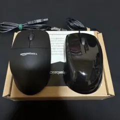 ⭐️新品未使用⭐️ 有線マウス 本体 AmazonBasics 3ボタン USBのサムネイル