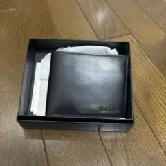 ポールスミス　 二つ折り財布 黒 ストライプ柄